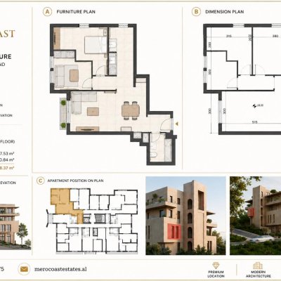 Contemporary Apartment For Sale in Ksamil