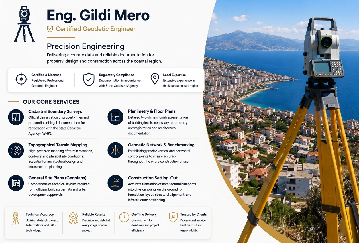 Eng. Gildi Mero - Land Survey Saranda